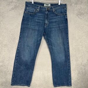 Wrangler Authentics Jeans Men's 34x30 (35x27) Blue Denim Wash Straight Leg Pants